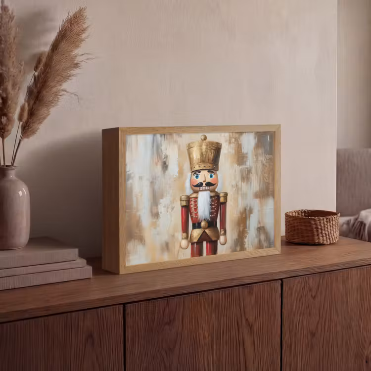 Kerst - Poppetje - Abstract Light Box met batterij (Wandlamp) middel -sfeer2