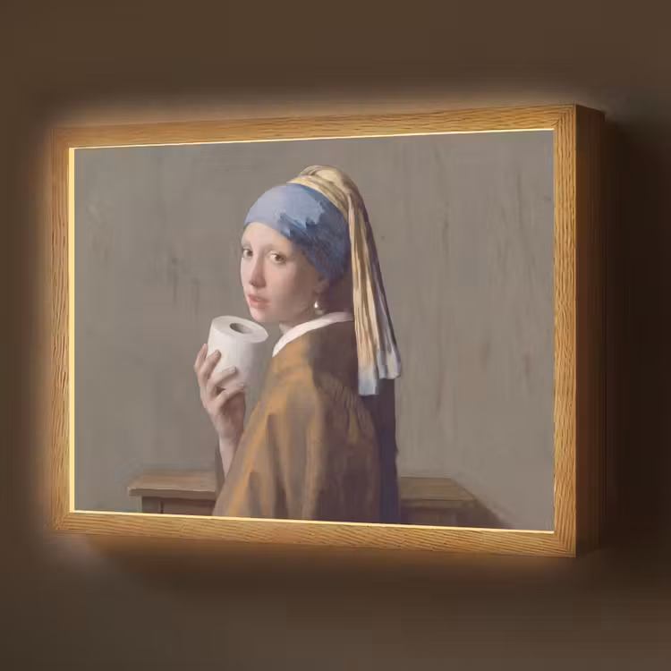 Klassiek - Humor - Kleurrijk Light Box met batterij (Wandlamp) middel -z3d_website