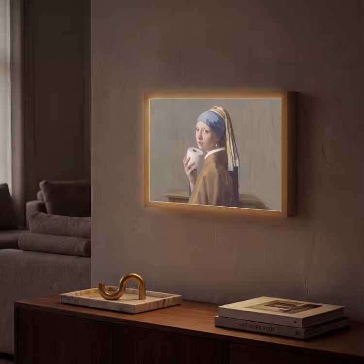 Klassiek - Humor - Kleurrijk Light Box met batterij (Wandlamp) middel -sfeer1