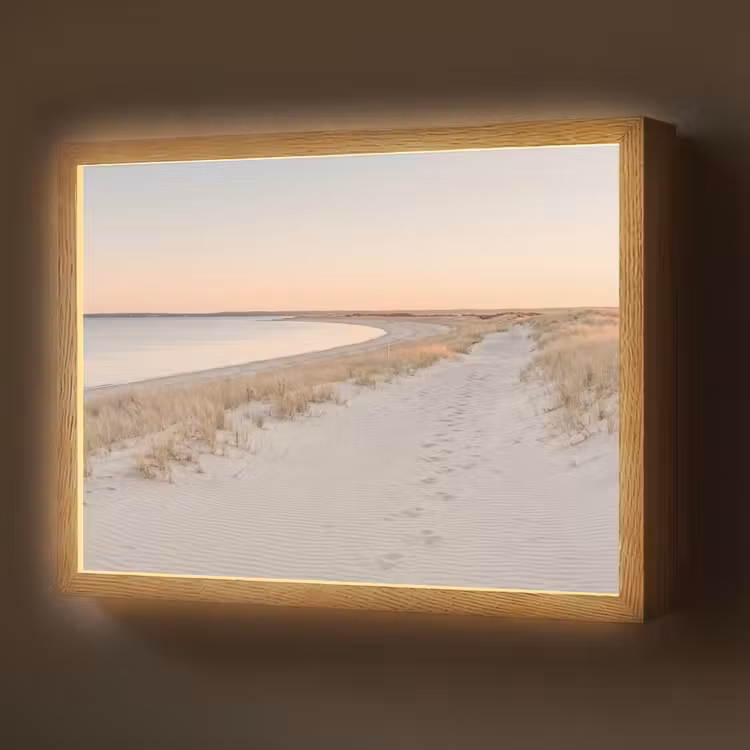 Kustlijn - Horizon - Hek Light Box met batterij (Wandlamp) middel -z3d_website
