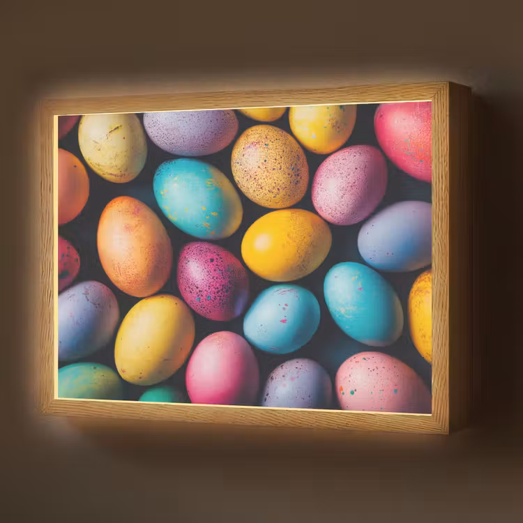 Kleurrijk - Paaseitjes - Spetters Light Box met batterij (Wandlamp) middel -z3d_website