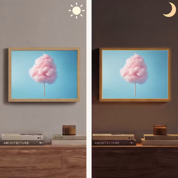 Suikerspin - Zoet - Snoep Light Box met batterij (Wandlamp) middel -sfeer3