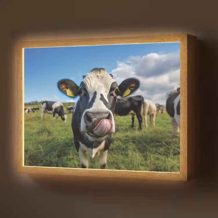 Koe - Tong - Weide Light Box met batterij (Wandlamp) middel -z3d_website