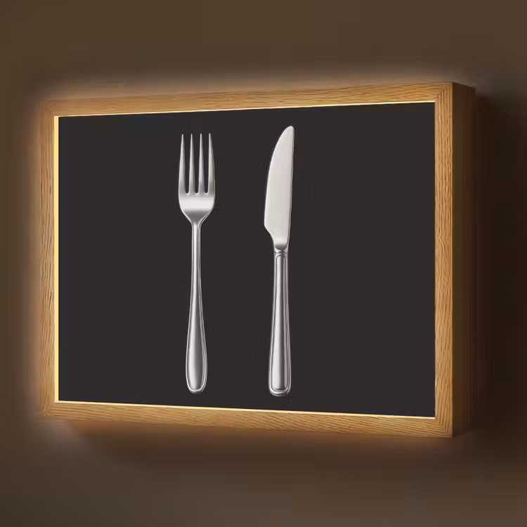 Bestek - Klassiek - Elegant Light Box met batterij (Wandlamp) middel -z3d_website
