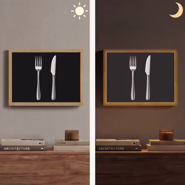 Bestek - Klassiek - Elegant Light Box met batterij (Wandlamp) middel -sfeer3