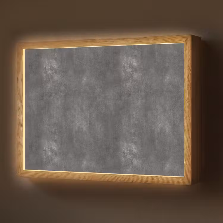 Donkergrijs - Ruw - Beton Light Box met batterij (Wandlamp) middel 907 -z3d_website