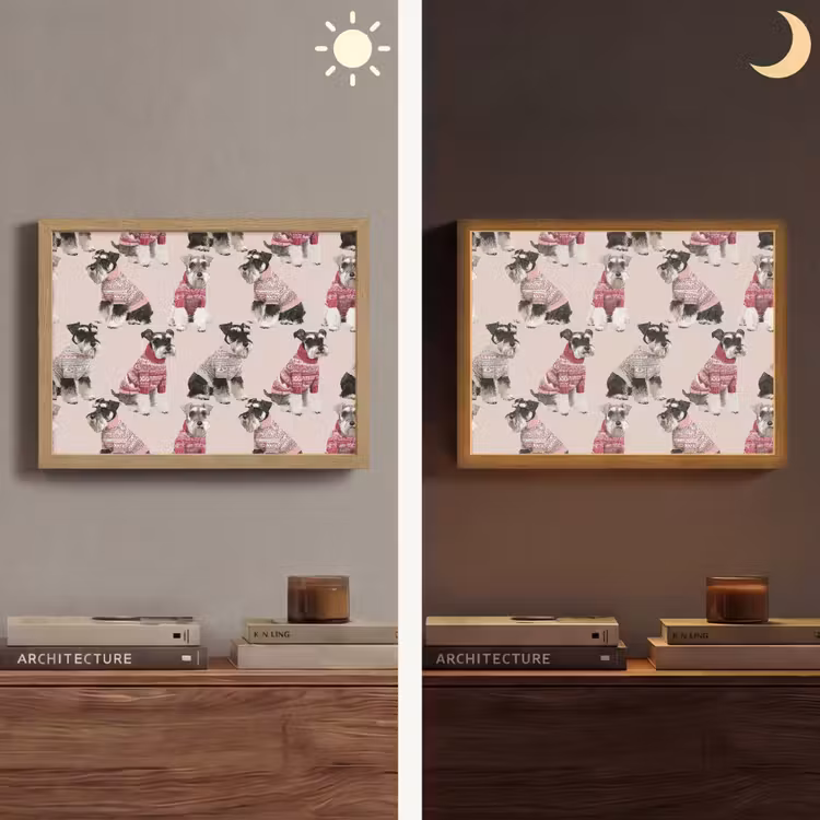 Honden - Truien - Rood Light Box met batterij (Wandlamp) middel 907 -sfeer3