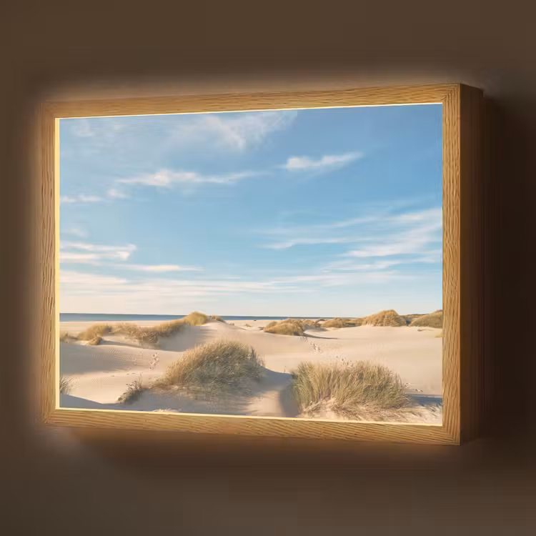 Duinen - Zomer - Landschap - Zee - Strand Light Box met batterij (Wandlamp) middel -z3d_website