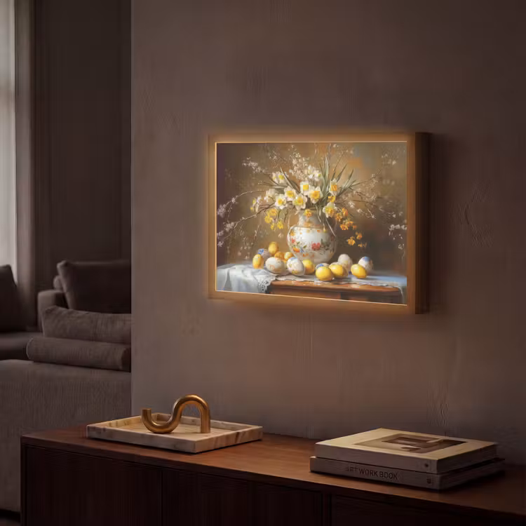 Paaseieren - Stilleven - Vaas Light Box met batterij (Wandlamp) middel -sfeer1