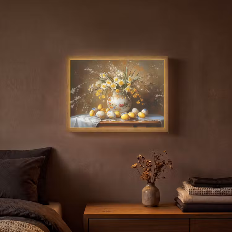 Paaseieren - Stilleven - Vaas Light Box met batterij (Wandlamp) middel -sfeer4