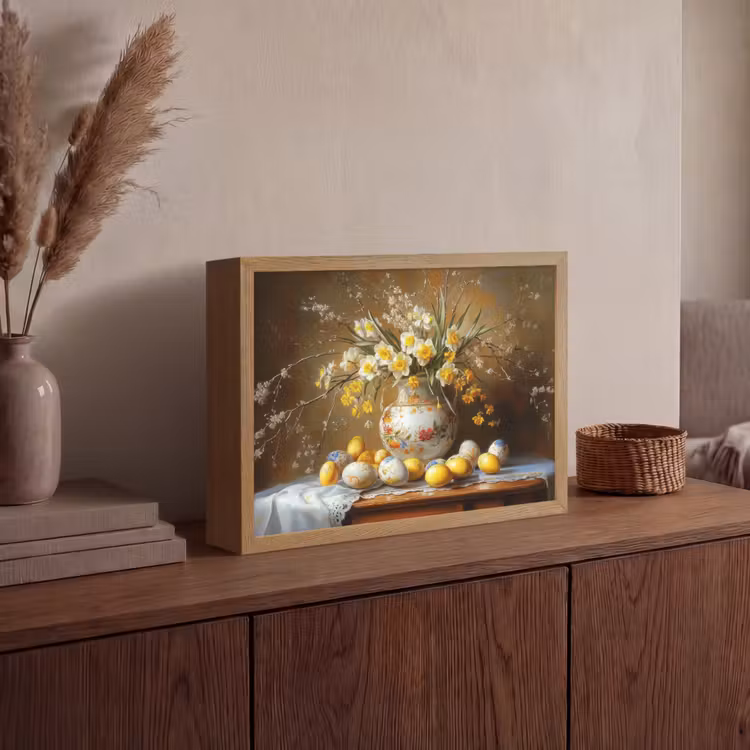 Paaseieren - Stilleven - Vaas Light Box met batterij (Wandlamp) middel -sfeer2