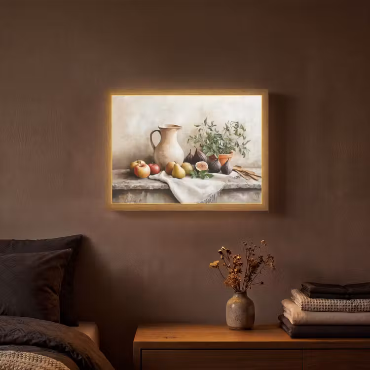 Fruit - Kruiden - Landelijk Light Box met batterij (Wandlamp) middel -sfeer4