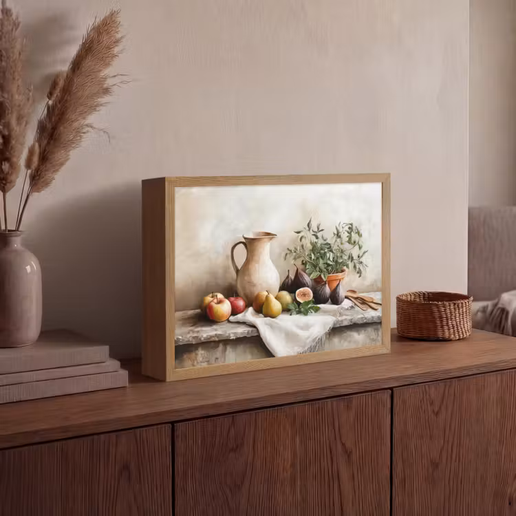 Fruit - Kruiden - Landelijk Light Box met batterij (Wandlamp) middel -sfeer2