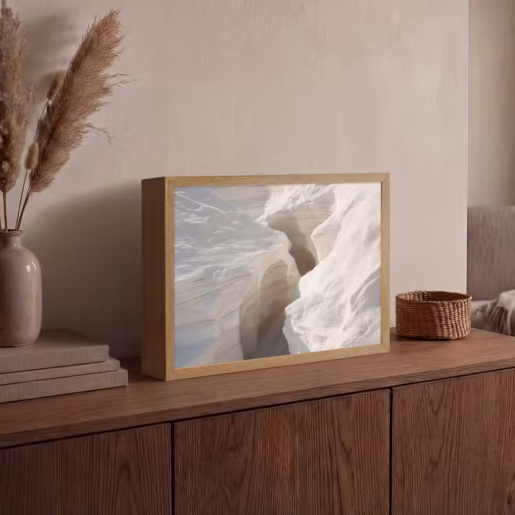 Kloof - Wit - Sneeuw Light Box met batterij (Wandlamp) middel -sfeer2