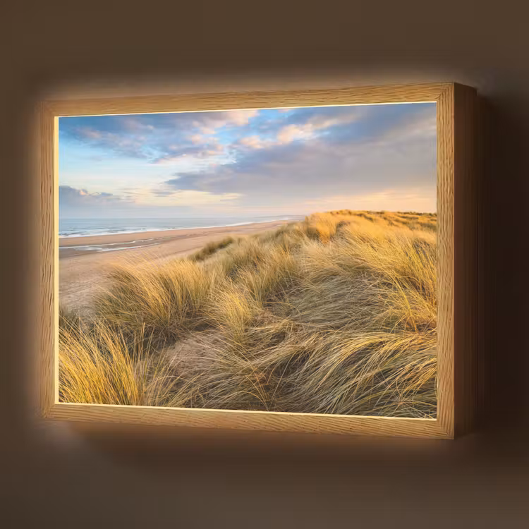 Gras - Duinen - Strand - Zomer Light Box met batterij (Wandlamp) middel -z3d_website