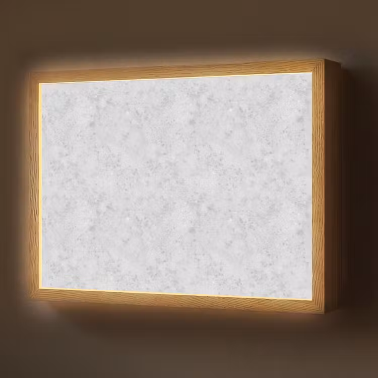 Grijs - Terrazzo-effect - Beton Light Box met batterij (Wandlamp) middel 907 -z3d_website