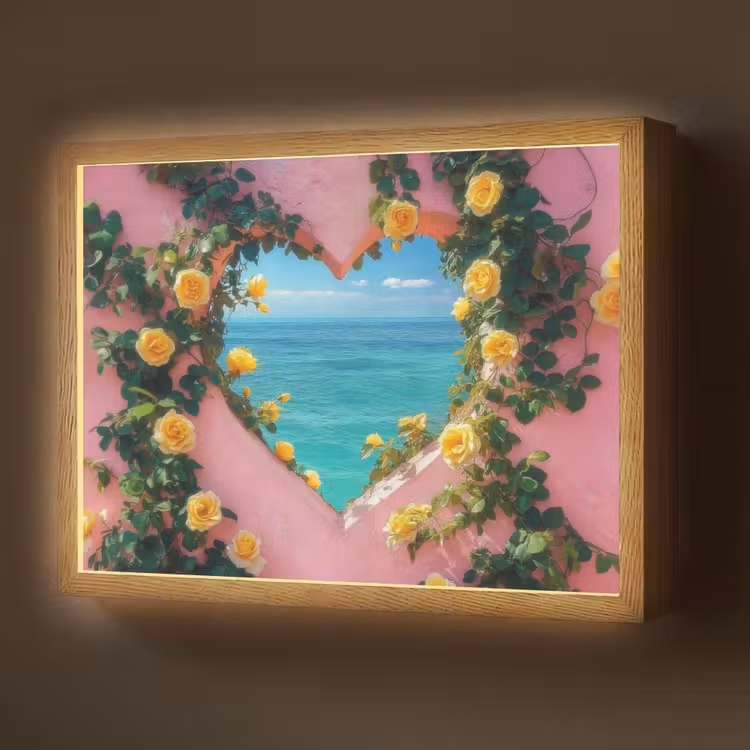 Hart - Zee - Muur Light Box met batterij (Wandlamp) middel -z3d_website