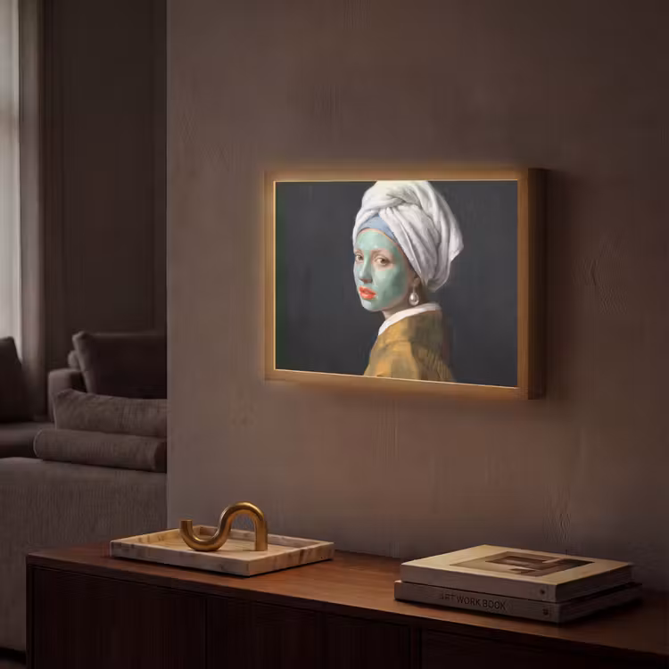 Iconisch - Modern - Kleurrijk Light Box met batterij (Wandlamp) middel -sfeer1