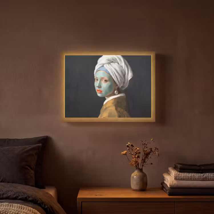 Iconisch - Modern - Kleurrijk Light Box met batterij (Wandlamp) middel -sfeer4