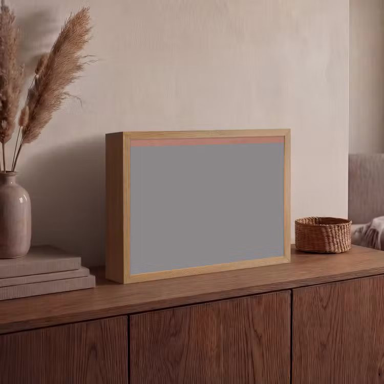 Illustratie - Vogels - Abstract - Roze Light Box met batterij (Wandlamp) middel -sfeer2