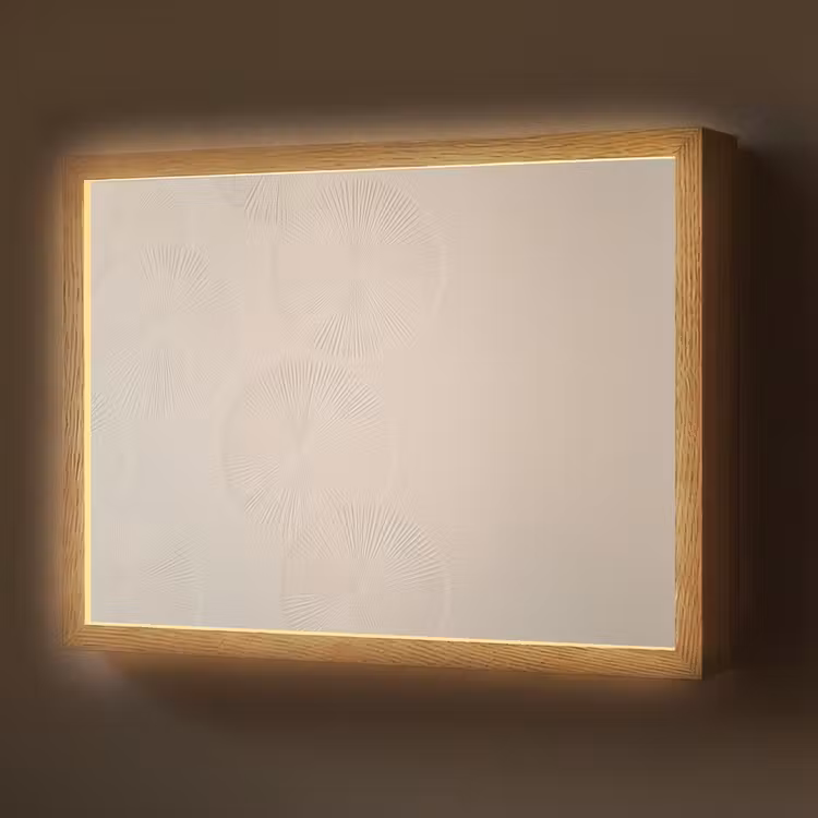 Japandi - Beige - Modern Light Box met batterij (Wandlamp) middel -z3d_website