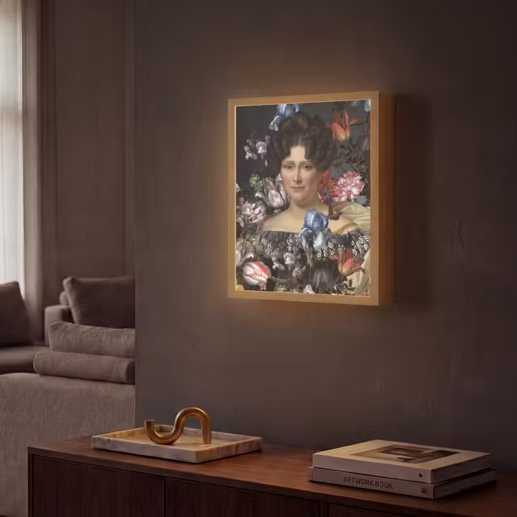 Johanna Henriette Engelen - Dubois Drahonet - Bloemen Light Box met batterij (Wandlamp) middel -sfeer1