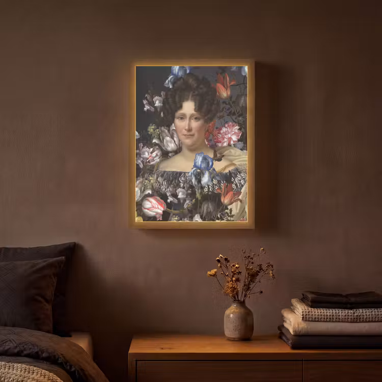 Johanna Henriette Engelen - Dubois Drahonet - Bloemen Light Box met batterij (Wandlamp) middel -sfeer4