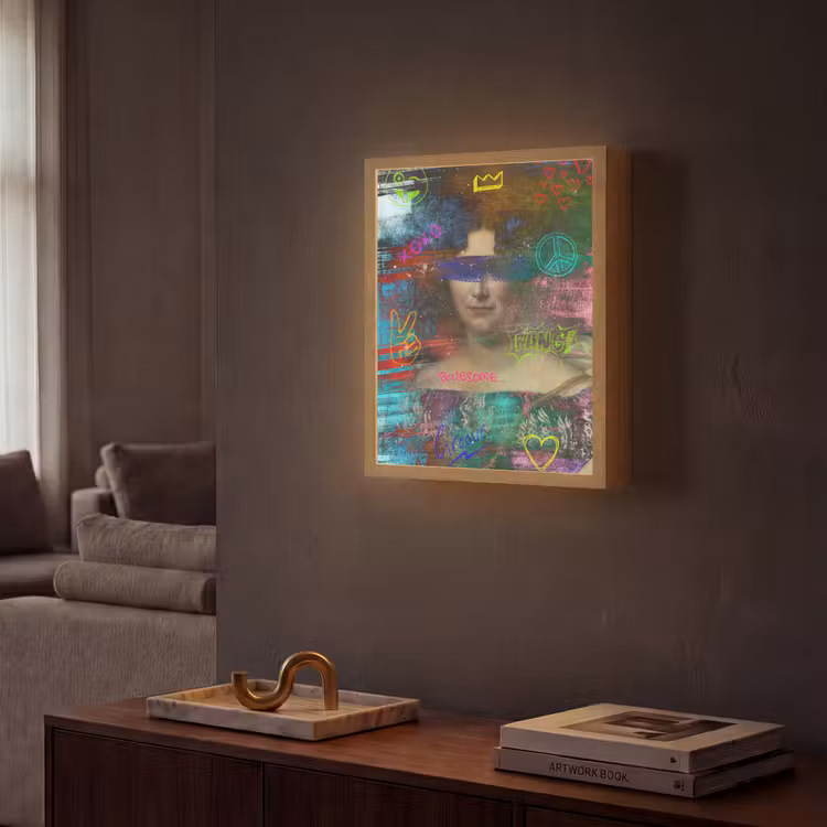 Johanna Henriette Engelen - Dubois Drahonet - Graffiti Light Box met batterij (Wandlamp) middel -sfeer1