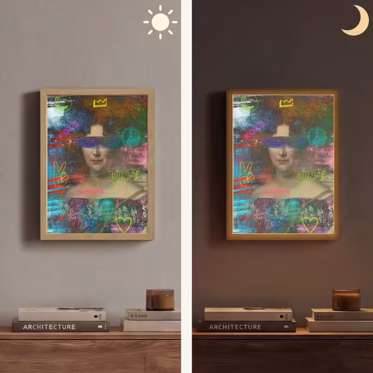 Johanna Henriette Engelen - Dubois Drahonet - Graffiti Light Box met batterij (Wandlamp) middel -sfeer3