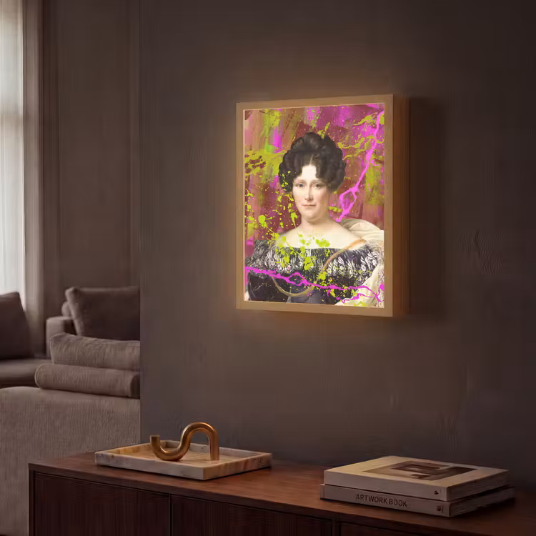 Johanna Henriette Engelen - Dubois Drahonet - Neon Light Box met batterij (Wandlamp) middel -sfeer1