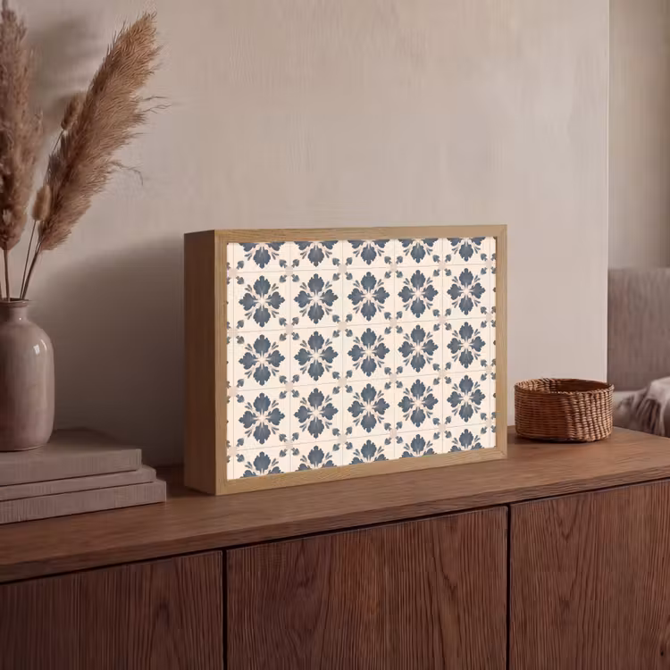 Bladvorm - Klassiek - Kleurrijk Light Box met batterij (Wandlamp) middel 907 -sfeer2