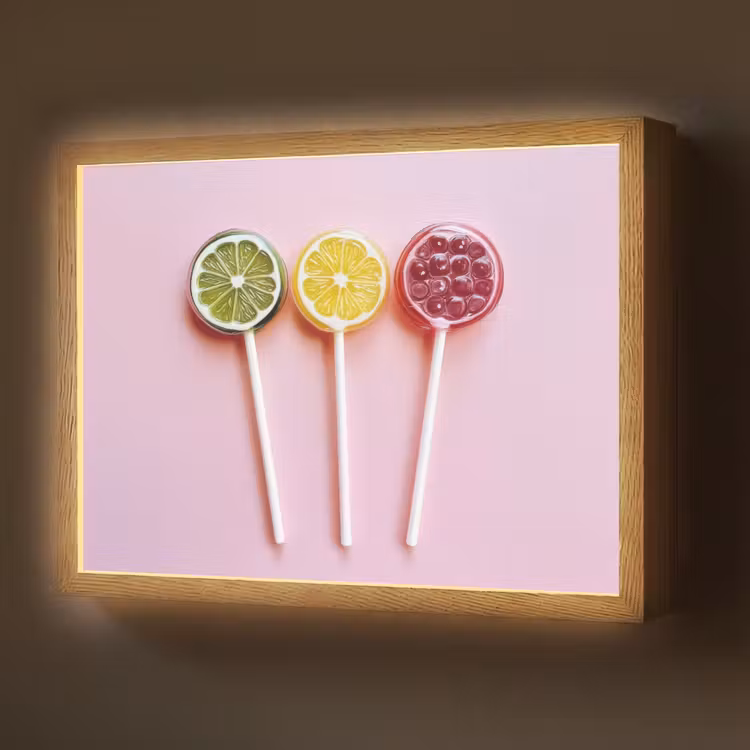 Lolly - Snoep - Citrus Light Box met batterij (Wandlamp) middel -z3d_website