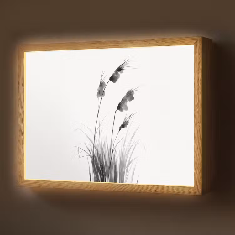 Minimalistisch - Stelen - Wit Light Box met batterij (Wandlamp) middel -z3d_website