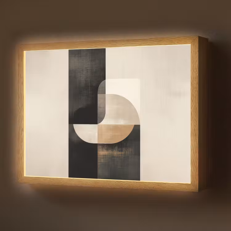 Modern - Vierkant - Vormen Light Box met batterij (Wandlamp) middel -z3d_website