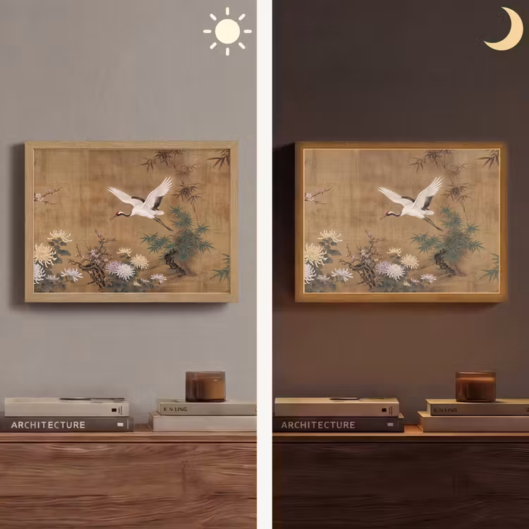 Oosters - Elegant - Kleurrijk Light Box met batterij (Wandlamp) middel -sfeer3