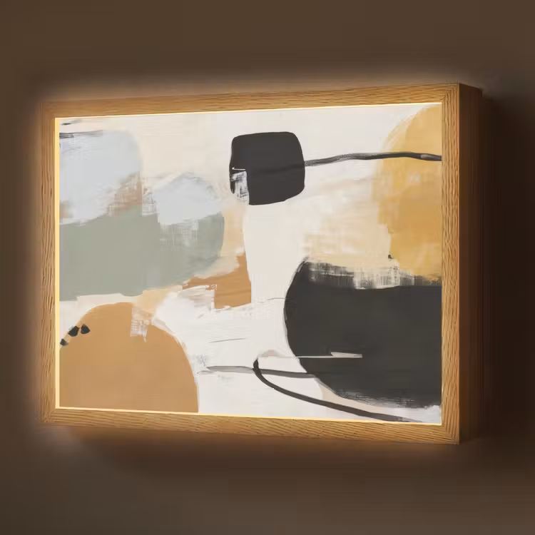 Paint - Abstract - Kleuren Light Box met batterij (Wandlamp) middel -z3d_website