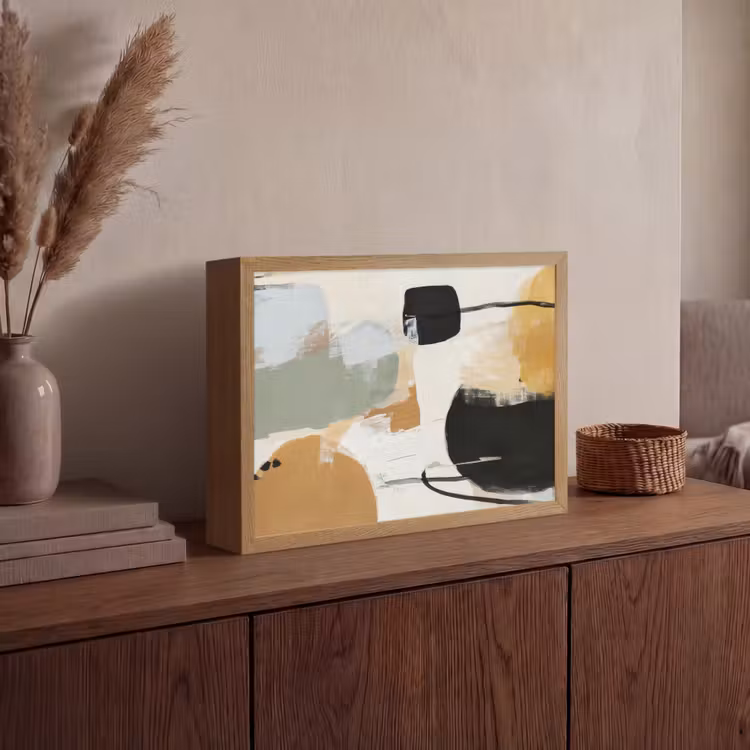 Paint - Abstract - Kleuren Light Box met batterij (Wandlamp) middel -sfeer2