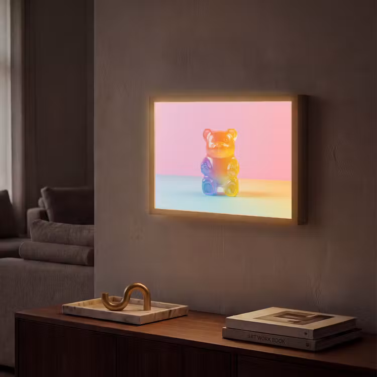 Pastel - Snoep Light Box met batterij (Wandlamp) middel -sfeer1