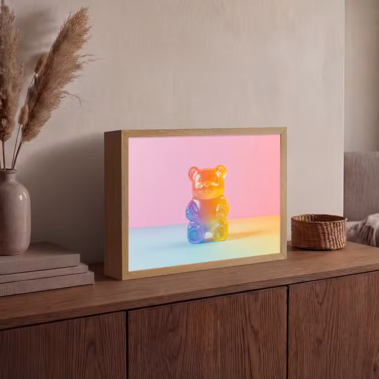 Pastel - Snoep Light Box met batterij (Wandlamp) middel -sfeer2