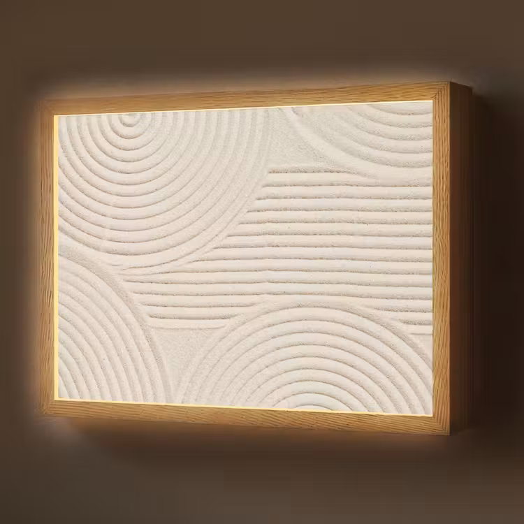 Patroon - Abstract - Wit Light Box met batterij (Wandlamp) middel -z3d_website
