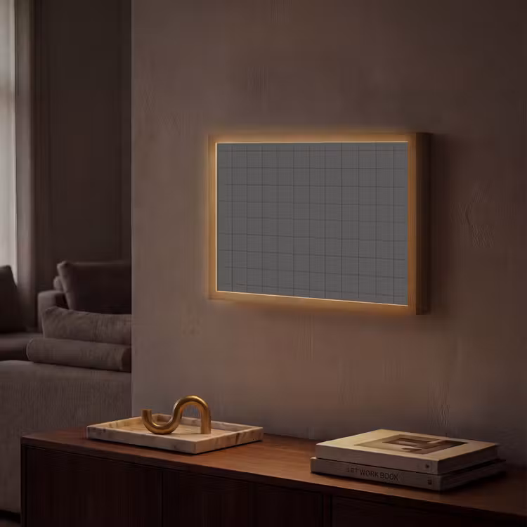 Patroon - Tegel - Antraciet Light Box met batterij (Wandlamp) middel 907 -sfeer1