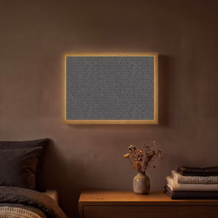 Penny - Mozaïek - Donkergrijs Light Box met batterij (Wandlamp) middel 907 -sfeer4