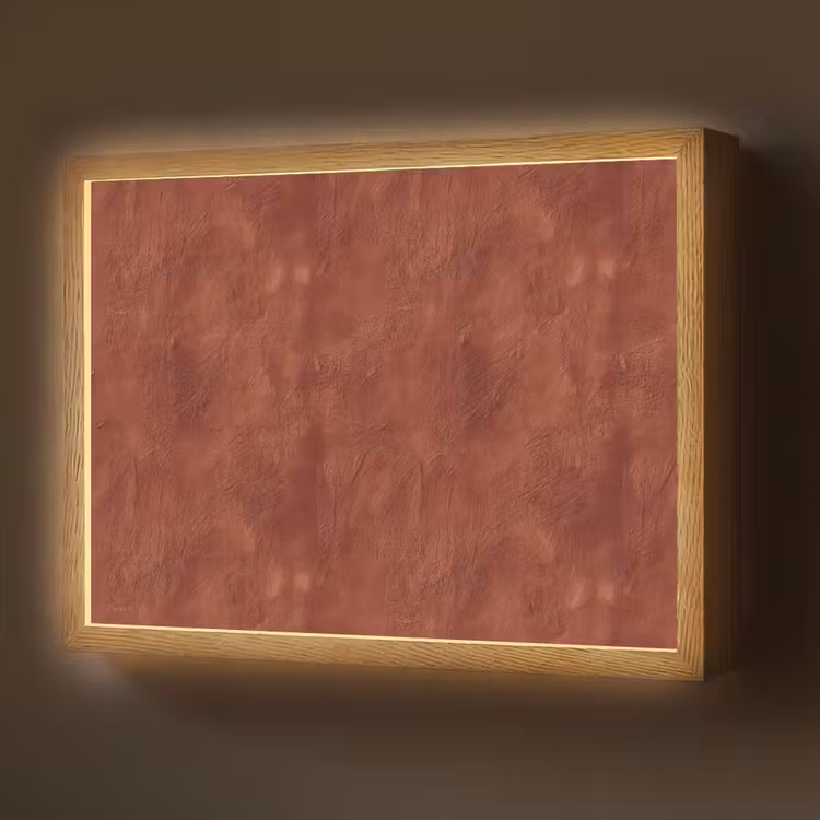Stucwerk - Textuur - Terracotta Light Box met batterij (Wandlamp) middel 907 -z3d_website