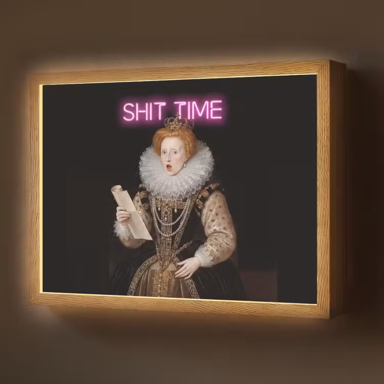 Portret - Humor - Neon Light Box met batterij (Wandlamp) middel -z3d_website