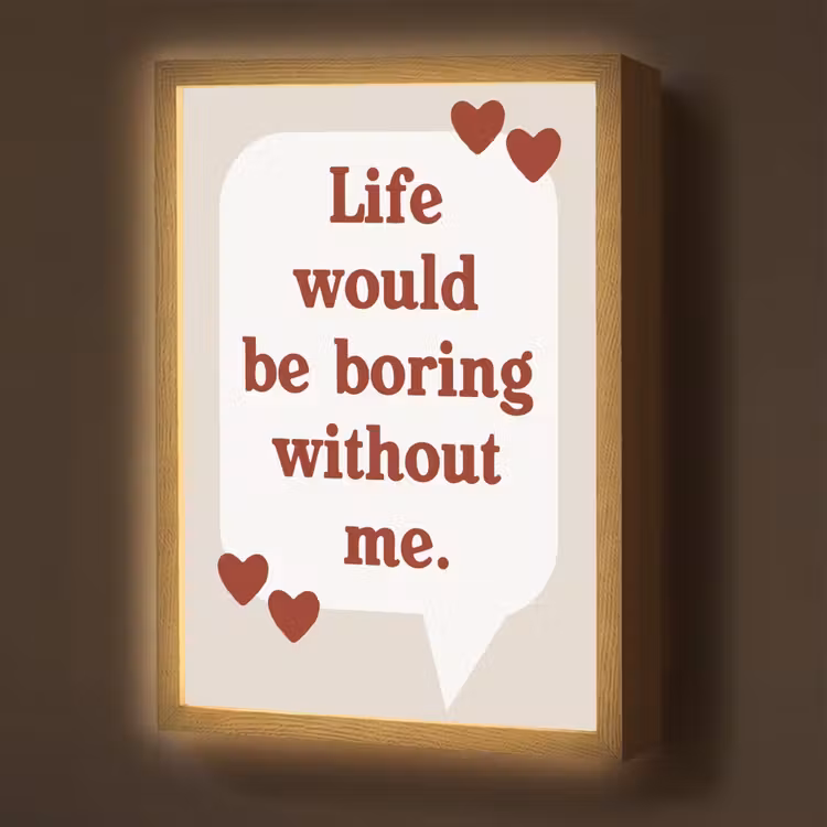 Quote - Tekstballon - Hartjes Light Box met batterij (Wandlamp) middel -z3d_website