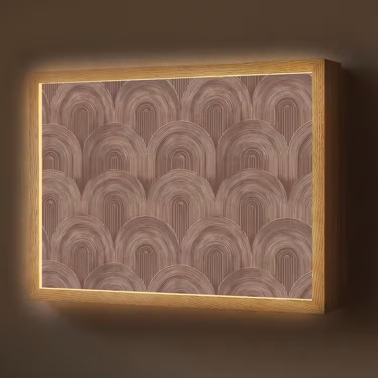 Ritmisch - Effect - Bruin Light Box met batterij (Wandlamp) middel 907 -z3d_website