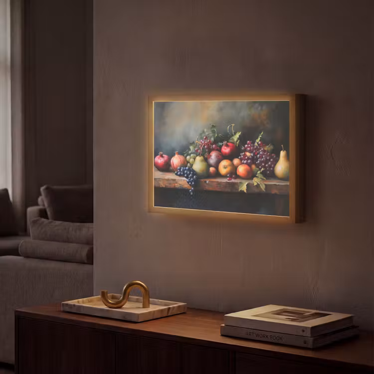 Rustiek - Stilleven - Fruit Light Box met batterij (Wandlamp) middel -sfeer1