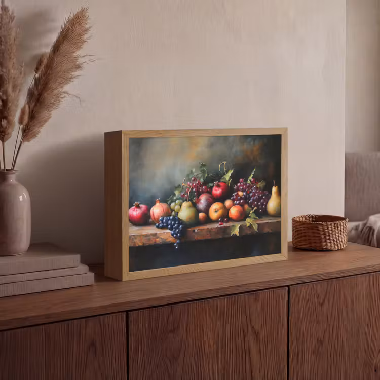 Rustiek - Stilleven - Fruit Light Box met batterij (Wandlamp) middel -sfeer2