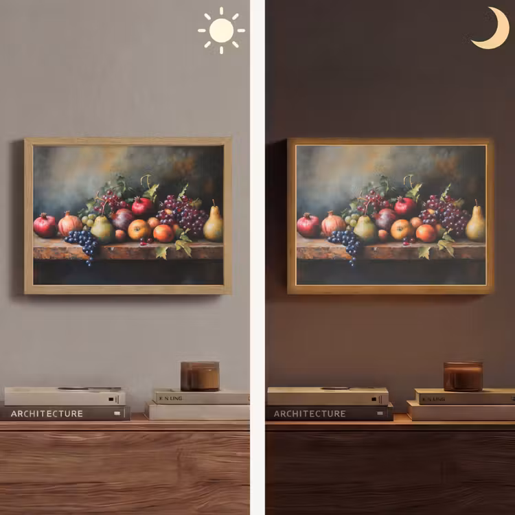 Rustiek - Stilleven - Fruit Light Box met batterij (Wandlamp) middel -sfeer3