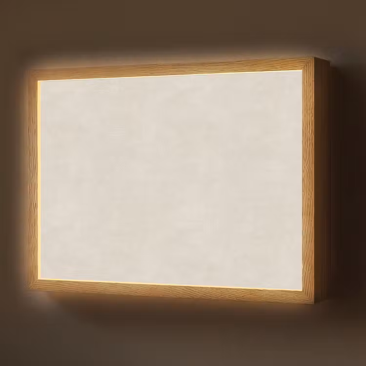 Zandkleurig - Modern - Egaal Light Box met batterij (Wandlamp) middel 907 -z3d_website